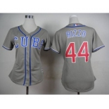 women mlb jerseys chicago cubs #44 rizzo grey