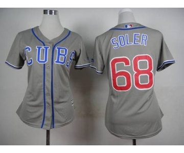 women mlb jerseys chicago cubs #68 soler grey