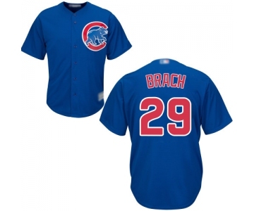 Youth Chicago Cubs #29 Brad Brach Authentic Royal Blue Alternate Cool Base Baseball Jersey