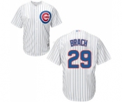 Youth Chicago Cubs #29 Brad Brach Authentic White Home Cool Base Baseball Jersey