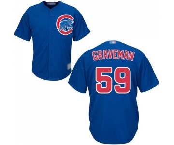 Youth Chicago Cubs #59 Kendall Graveman Authentic Royal Blue Alternate Cool Base Baseball Jersey