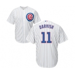 Youth Majestic Chicago Cubs #11 Yu Darvish Authentic White Home Cool Base MLB Jersey