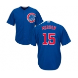 Youth Majestic Chicago Cubs #15 Brandon Morrow Authentic Royal Blue Alternate Cool Base MLB Jersey