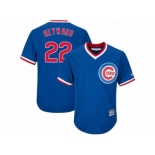 Youth Majestic Chicago Cubs #22 Jason Heyward Authentic Royal Blue Cooperstown Cool Base MLB Jersey