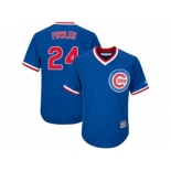 Youth Majestic Chicago Cubs #24 Dexter Fowler Authentic Royal Blue Cooperstown Cool Base MLB Jersey