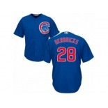 Youth Majestic Chicago Cubs #28 Kyle Hendricks Authentic Royal Blue Alternate Cool Base MLB Jersey