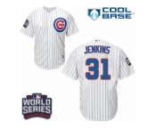 Youth Majestic Chicago Cubs #31 Fergie Jenkins Authentic White Home 2016 World Series Bound Cool Base MLB Jersey