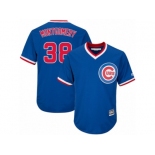 Youth Majestic Chicago Cubs #38 Mike Montgomery Authentic Royal Blue Cooperstown Cool Base MLB Jersey