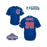 Youth Majestic Chicago Cubs #39 Jason Hammel Authentic Royal Blue Alternate 2016 World Series Champions Cool Base MLB Jersey