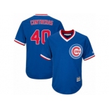 Youth Majestic Chicago Cubs #40 Willson Contreras Authentic Royal Blue Cooperstown Cool Base MLB Jersey