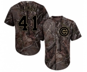 Youth Majestic Chicago Cubs #41 John Lackey Authentic Camo Realtree Collection Flex Base MLB Jersey