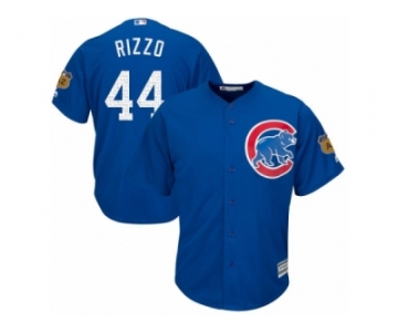 Youth Majestic Chicago Cubs #44 Anthony Rizzo Authentic Royal Blue 2017 Spring Training Cool Base MLB Jersey