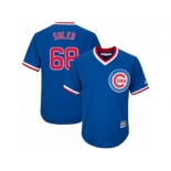 Youth Majestic Chicago Cubs #68 Jorge Soler Authentic Royal Blue Cooperstown Cool Base MLB Jersey