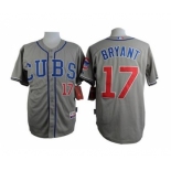 youth mlb jerseys chicago cubs #17 bryant grey[bryant]