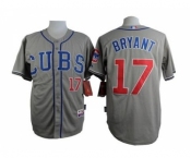 youth mlb jerseys chicago cubs #17 bryant grey[bryant]