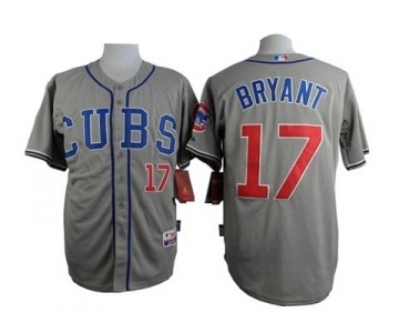 youth mlb jerseys chicago cubs #17 bryant grey[bryant]