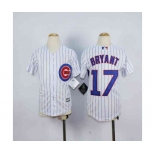 youth mlb jerseys chicago cubs #17 bryant white(blue strip)[bryant]