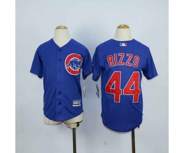 youth mlb jerseys chicago cubs #44 rizzo blue