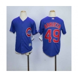 youth mlb jerseys chicago cubs #49 arrieta blue