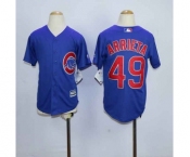 youth mlb jerseys chicago cubs #49 arrieta blue