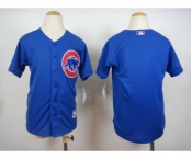 youth mlb jerseys chicago cubs blank blue