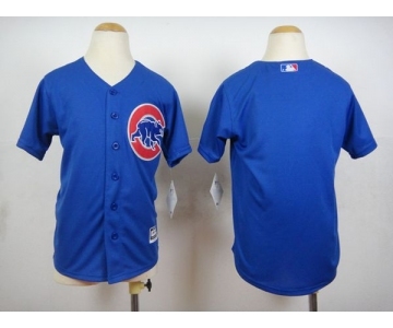 youth mlb jerseys chicago cubs blank blue