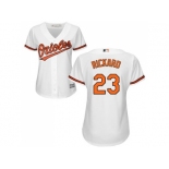 Women's Baltimore Orioles #23 Joey Rickard White Home Stitched MLB Jersey