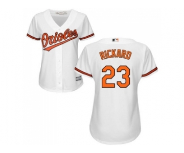 Women's Baltimore Orioles #23 Joey Rickard White Home Stitched MLB Jersey