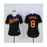 Women's Baltimore Orioles #8 Cal Ripken Majestic Black Cool Base Player Jersey