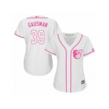 women's Majestic Baltimore Orioles #39 Kevin Gausman Authentic White Fashion Cool Base MLB Jersey