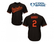 Youth Baltimore Orioles #2 J.J. Hardy Black Cool Base Stitched MLB Jersey