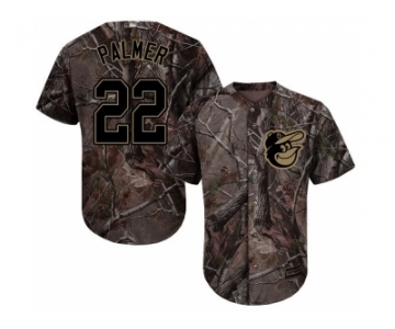 Youth Baltimore Orioles #22 Jim Palmer Camo Realtree Collection Cool Base Stitched MLB Jersey