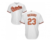 Youth Baltimore Orioles #23 Joey Rickard White Cool Base Stitched MLB Jersey