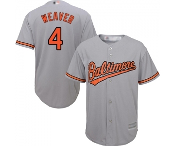 Youth Baltimore Orioles #4 Earl Weaver Replica Grey Road Cool Base Baseball Jersey