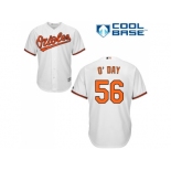 Youth Baltimore Orioles #56 Darren O'Day White Cool Base Stitched MLB Jersey