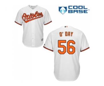 Youth Baltimore Orioles #56 Darren O'Day White Cool Base Stitched MLB Jersey