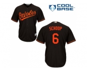 Youth Baltimore Orioles #6 Jonathan Schoop Black Cool Base Stitched MLB Jersey