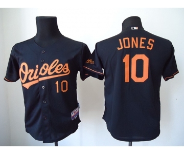 youth mlb jerseys baltimore orioles #10 jones black