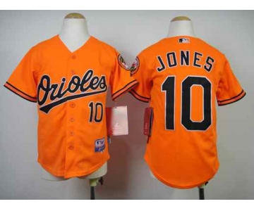 youth mlb jerseys baltimore orioles #10 jones orange