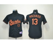 youth mlb jerseys baltimore orioles #13 machado black (Cool Base)