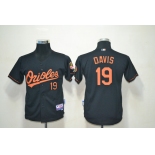 youth mlb jerseys baltimore orioles #19 davis black (Cool Base)