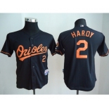 youth mlb jerseys baltimore orioles #2 hardy black