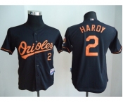 youth mlb jerseys baltimore orioles #2 hardy black