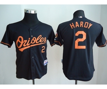 youth mlb jerseys baltimore orioles #2 hardy black