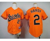 youth mlb jerseys baltimore orioles #2 hardy orange