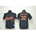 youth mlb jerseys baltimore orioles #32 wieters black (Cool Base)