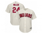 Youth Majestic Cleveland Indians #24 Andrew Miller Authentic Cream Alternate 2 Cool Base MLB Jersey