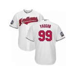 Youth Majestic Cleveland Indians #99 Ricky Vaughn Authentic White Home 2016 World Series Bound Cool Base MLB Jersey