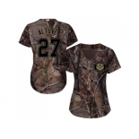 Women Houston Astros #27 Jose Altuve Camo Realtree Collection Cool Base Stitched MLB Jersey