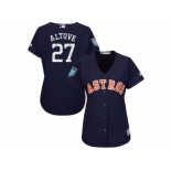 Women Houston Astros #27 Jose Altuve Majestic Navy 2018 Spring Training Cool Base Player Jersey